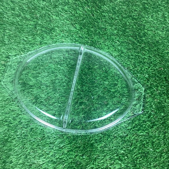 Vintage Pyrex Black Snowflake Oval Divided Serving Dish w/ Lid 1½ Qt. - Picture 13 of 16